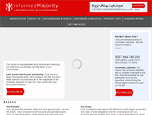 Tablet Screenshot of informedmajority.com